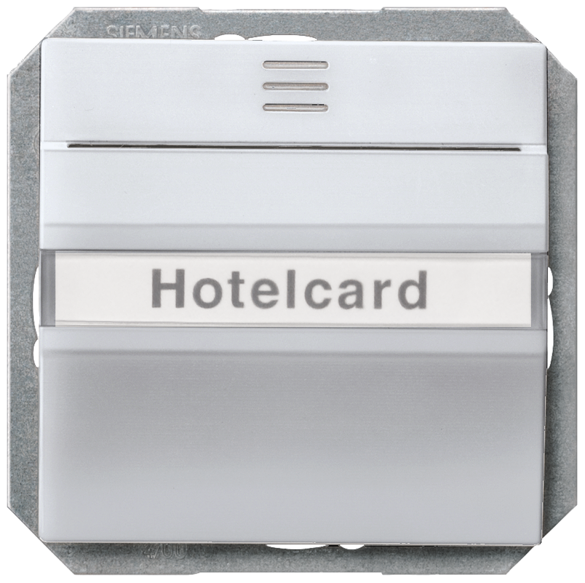 DELTA i-system hotel card switch illuminated with window and labeling field, ...