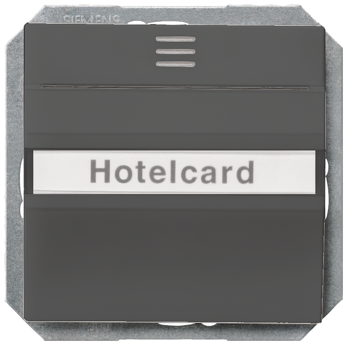 DELTA i-system hotel card switch illuminated with window and labeling field, ...