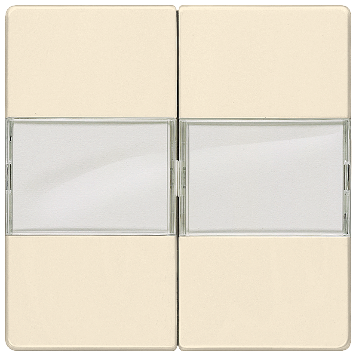 DELTA i-system rocker double with labeling field for two-circuit switch, elec...