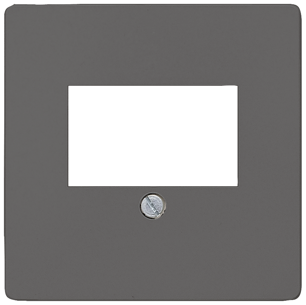 DELTA i-system cover plate for TAEloudspeaker connection socket, carbon meta...