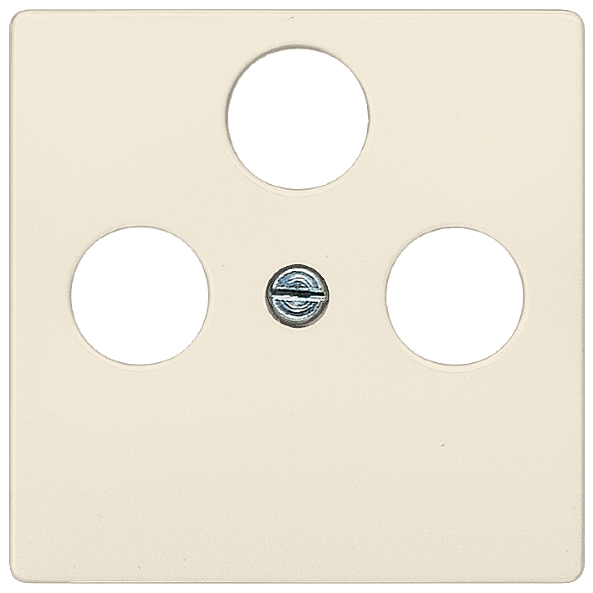 DELTA i-system cover plate for TVRFSAT 3-hole, electric white
