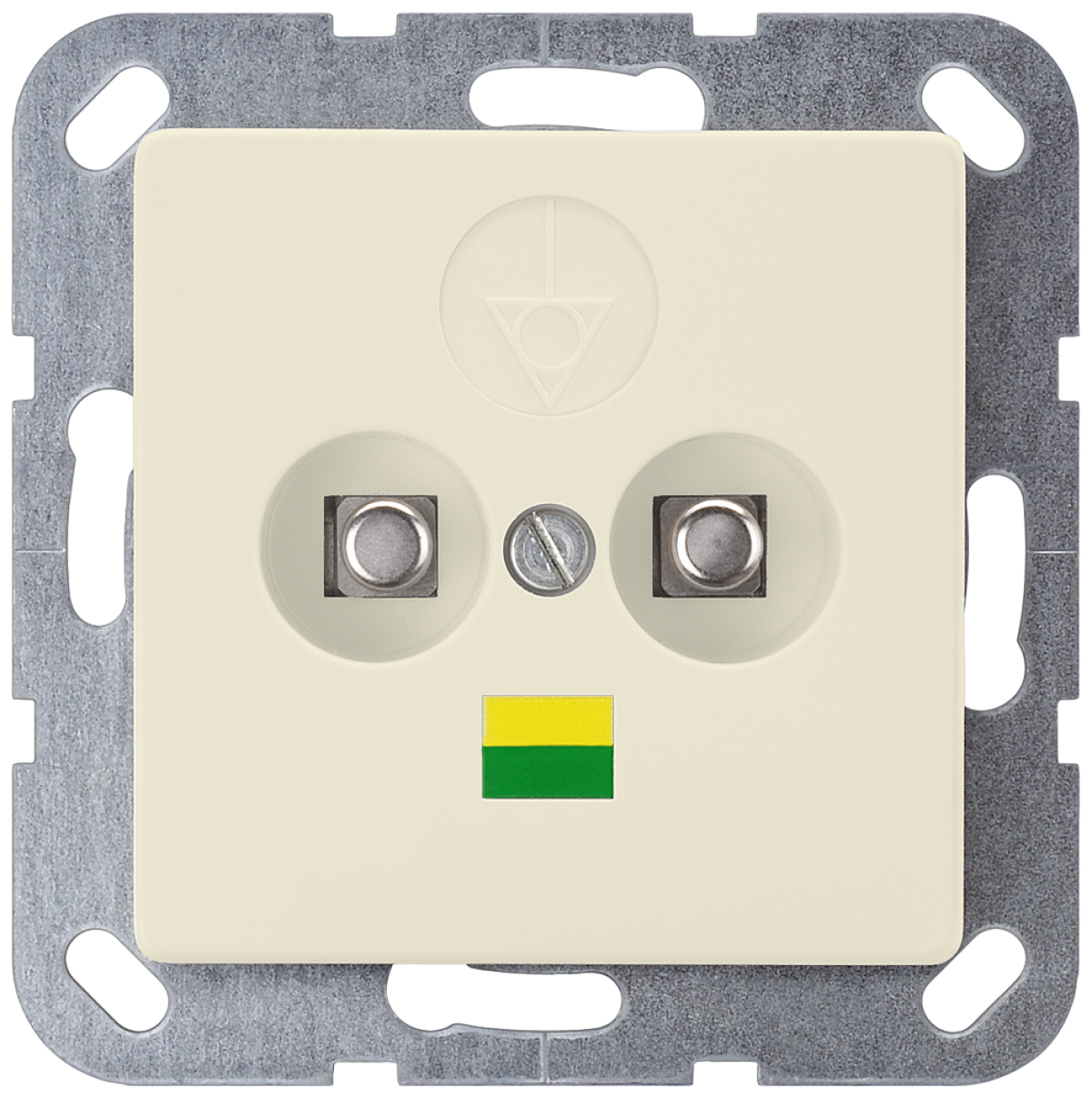 DELTA i-system double equipotential bonding socket, electric white