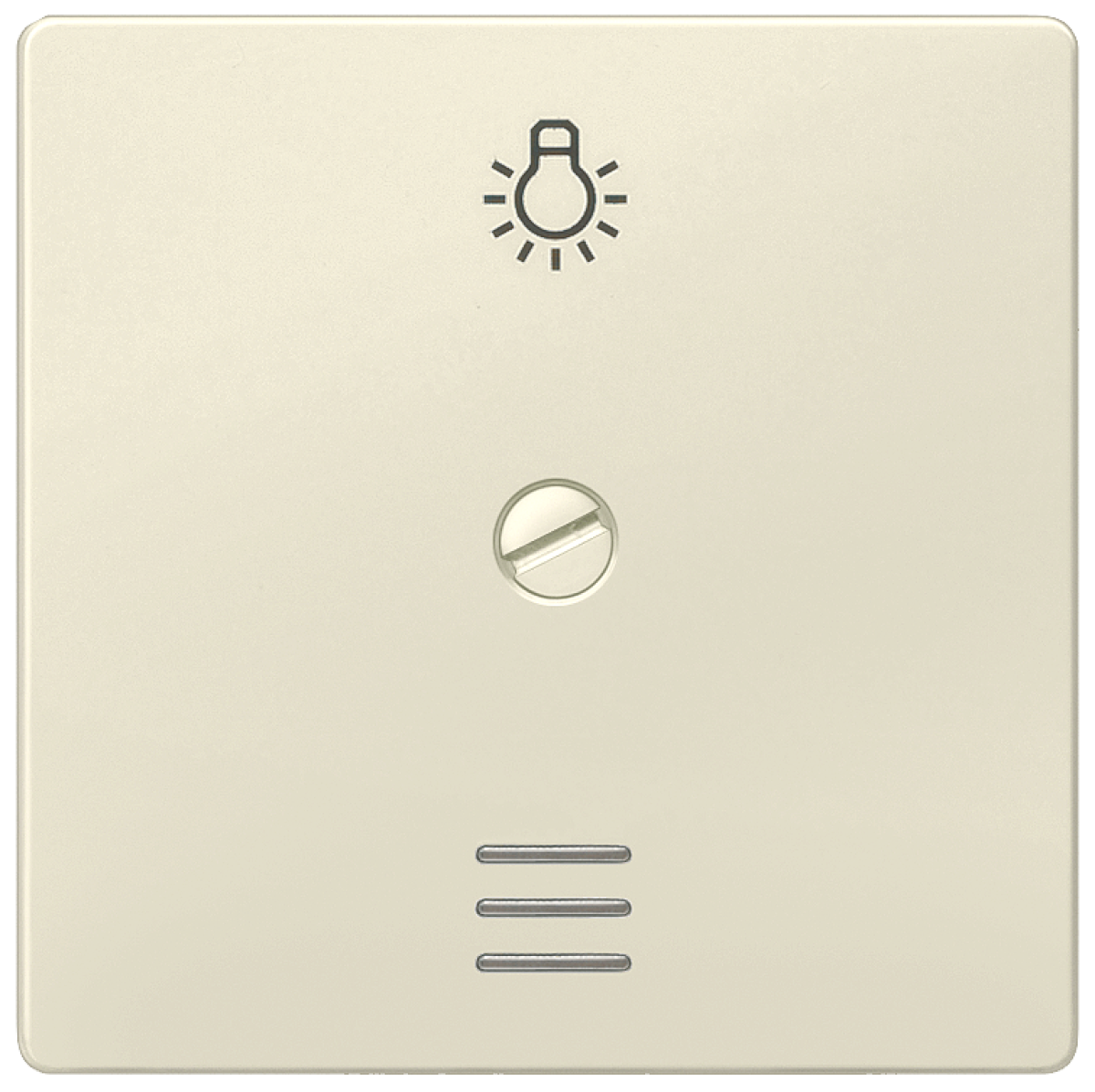DELTA i-system rocker for screwing with window and light symbol, electric white