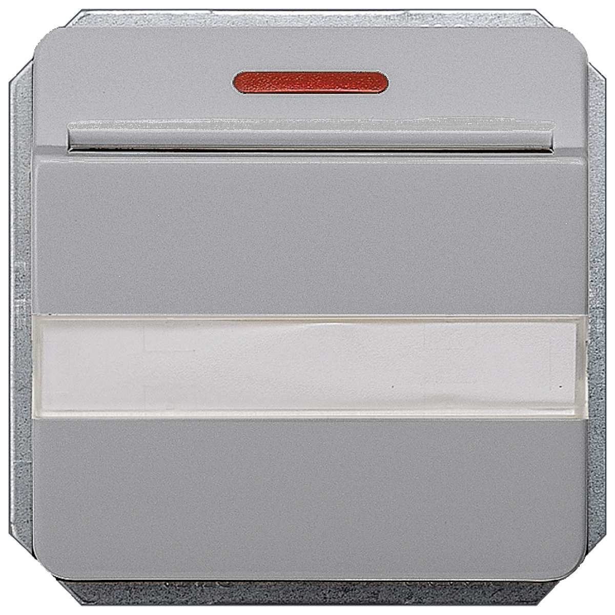 DELTA profil hotel card switch illuminated with window and labeling field, si...