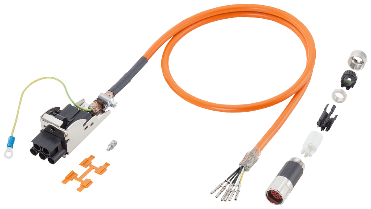 Power cable pre-assembled 4x 1.52x1.5 C SPEED-CONNECT connector Sz. 1 SIN...