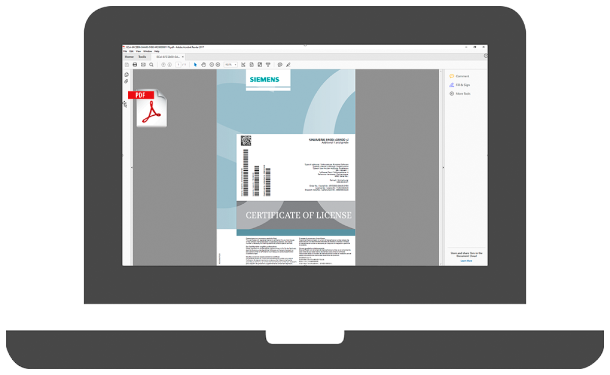 SINAMICS license Safety Integrated