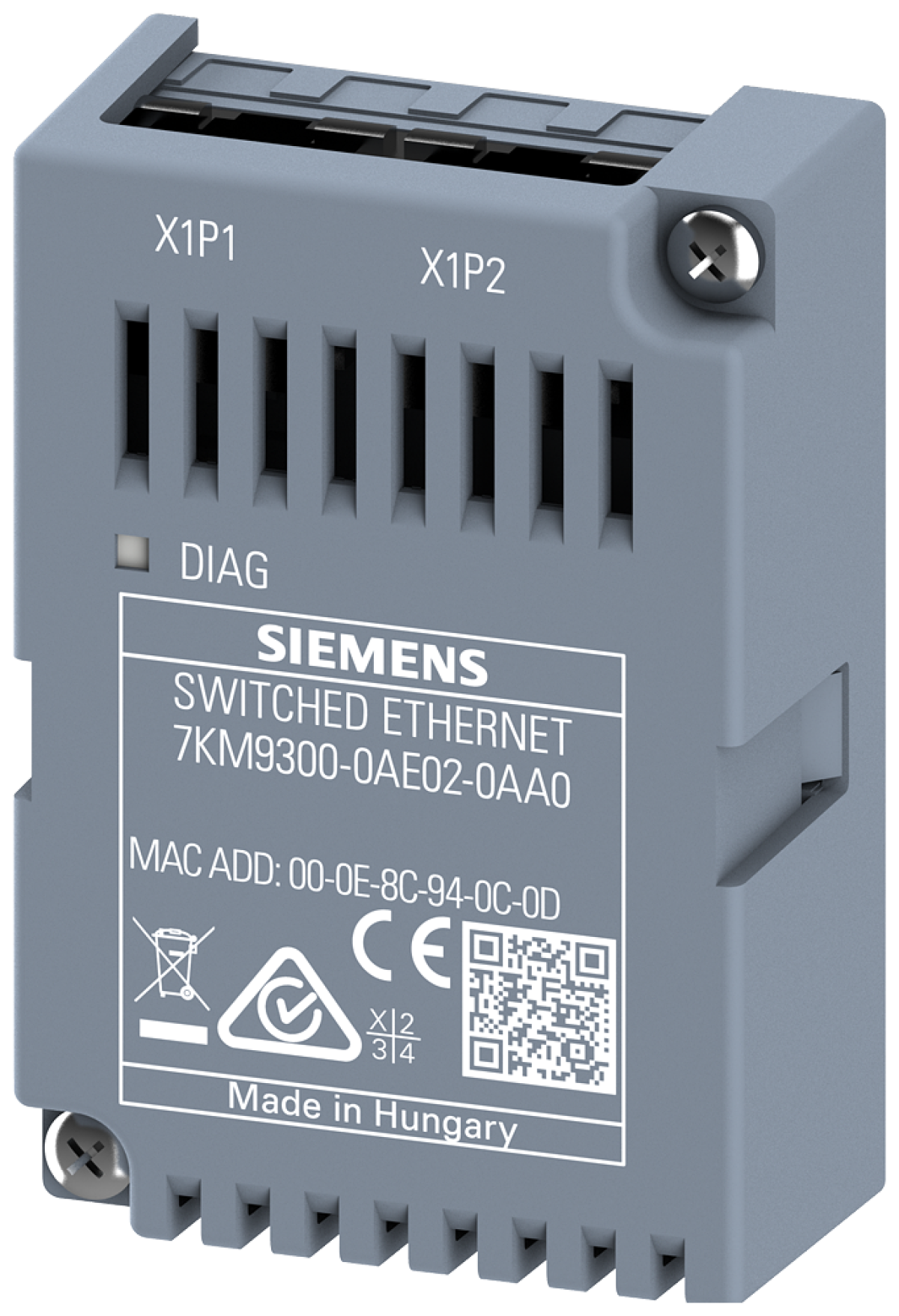 Expansion module Switched Ethernet PROFINET V3, plug-in, for 7KM PAC3200