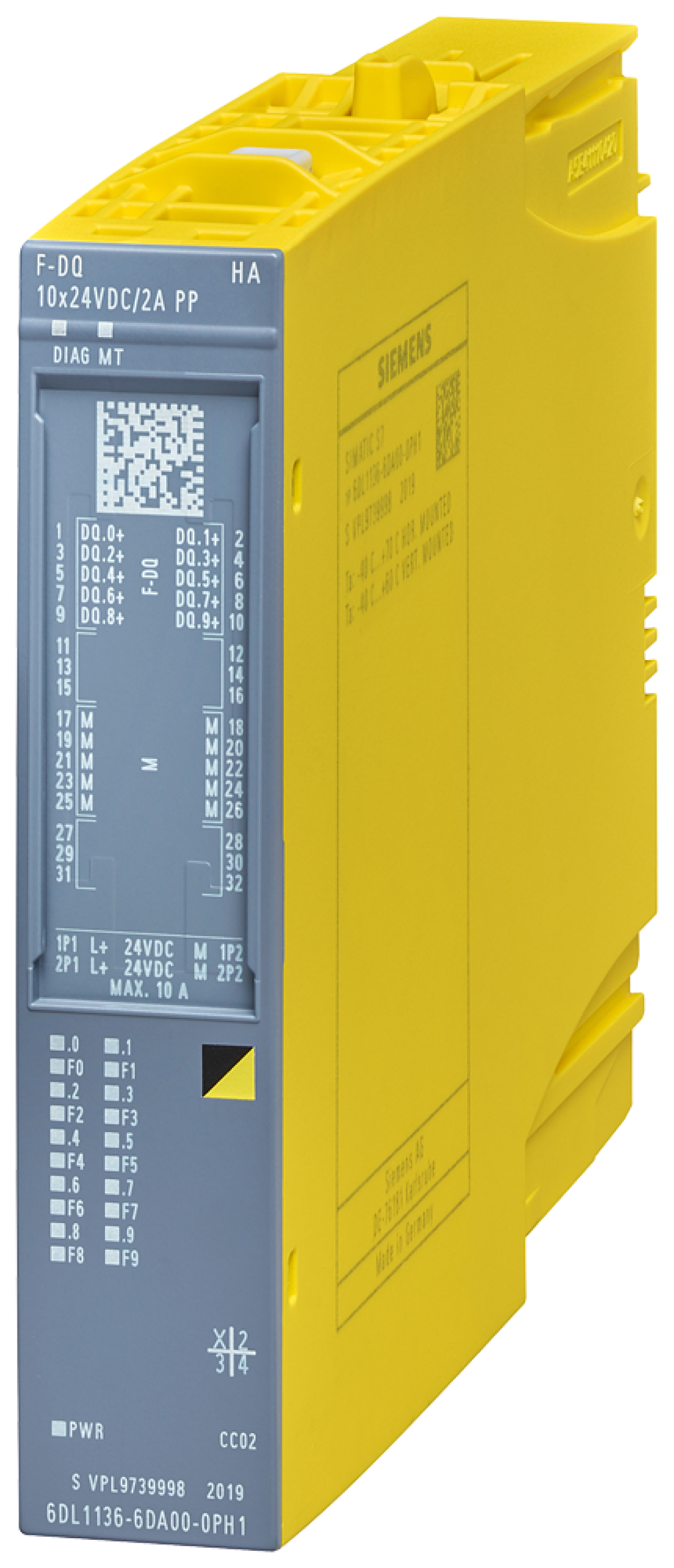 SIMATIC ET 200SP HA F-DQ 10X24VDC2A PP HA