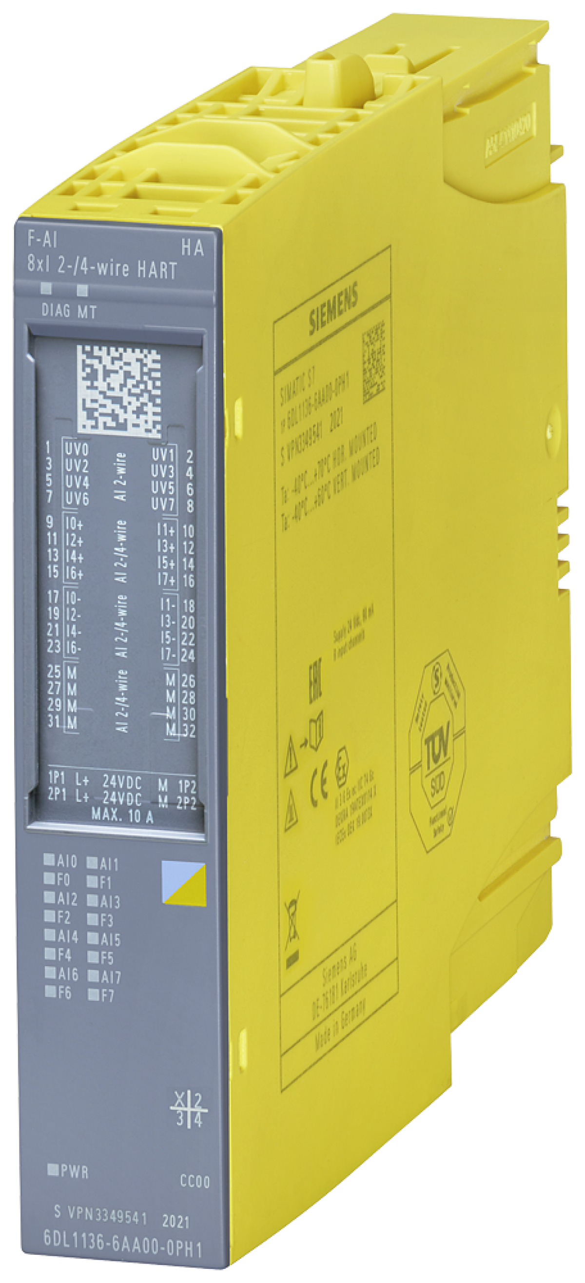 SIMATIC ET 200SP HA F-AI 8xI 2-4-wire HART HA