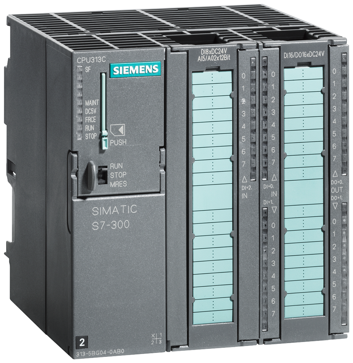 SIMATIC S7-300 CPU 313C 24DI  16DQ  5AI  2AQ, 128 KB