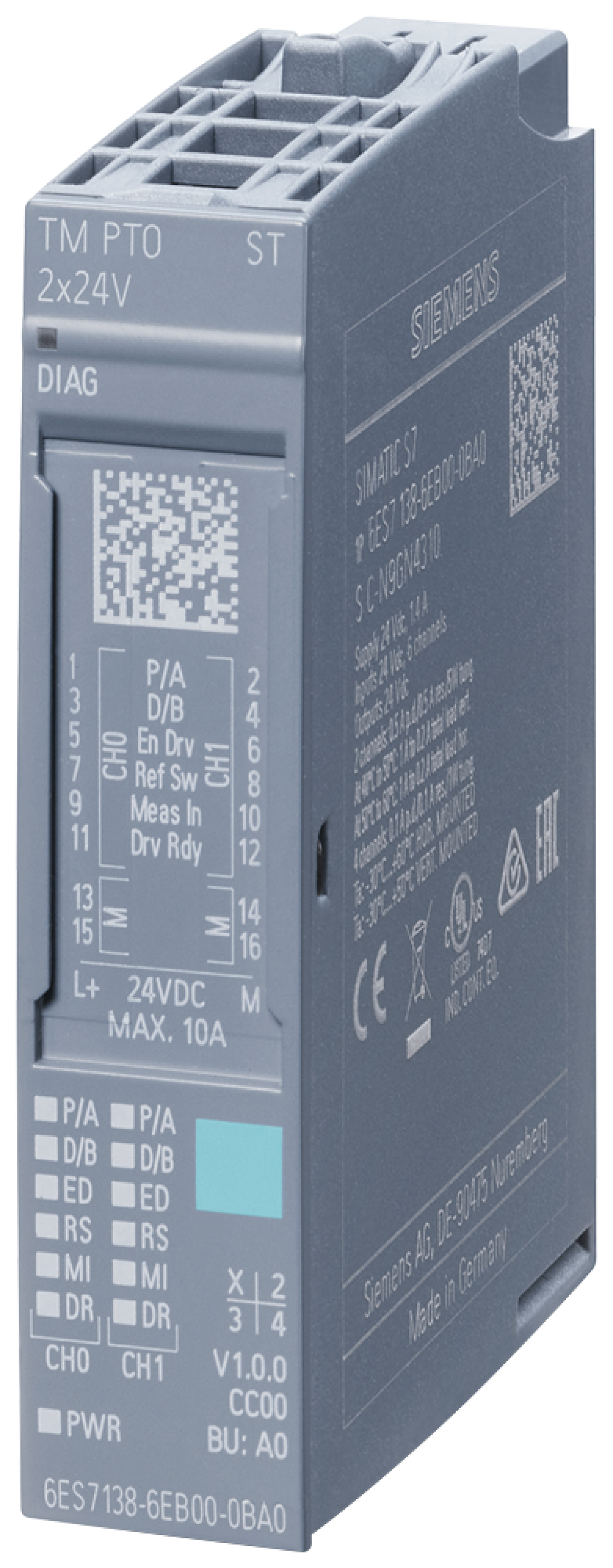 SIMATIC ET 200SP TM PTO 2x24V 2 channels, up to 200 kHz