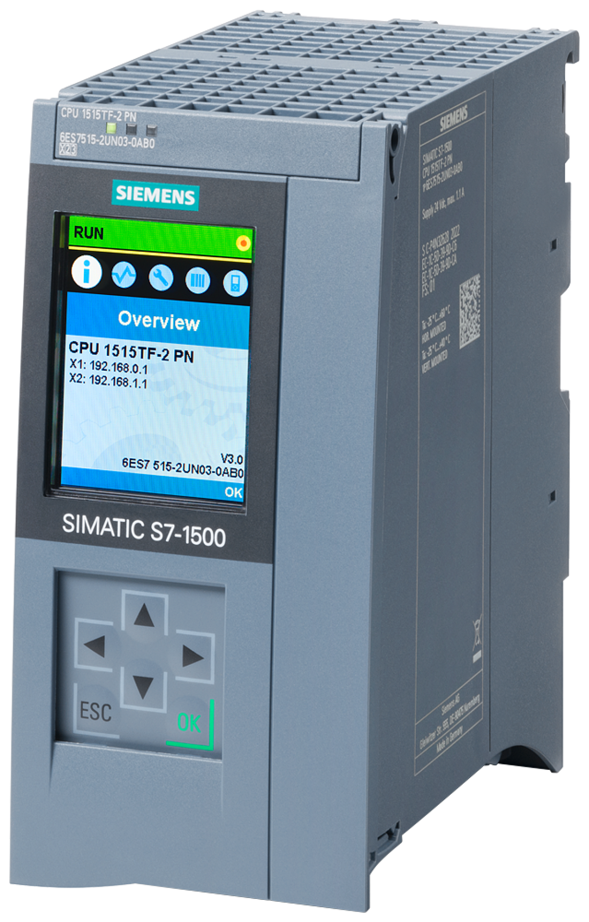 SIMATIC S7-1500 CPU 1515TF-2 PN