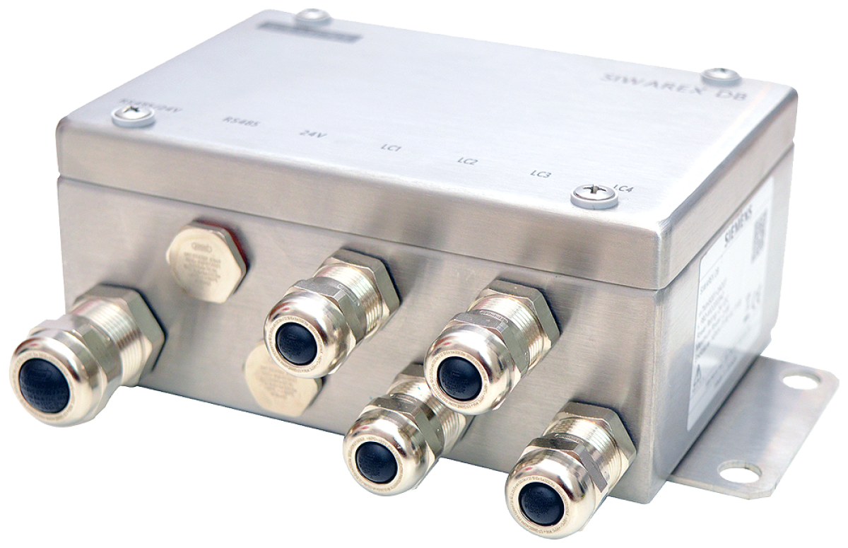 SIWAREX DB digital junction box 4 channels stainless steel enclosure for conn...