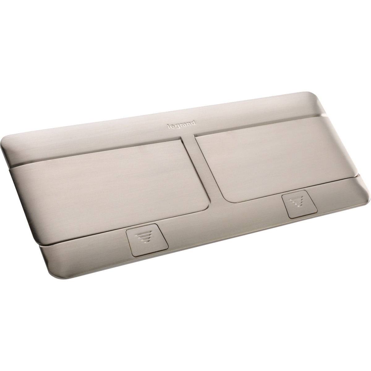 Caixa Pop-up para chão vazia para equipar - 2 x 4 módulos - Inox