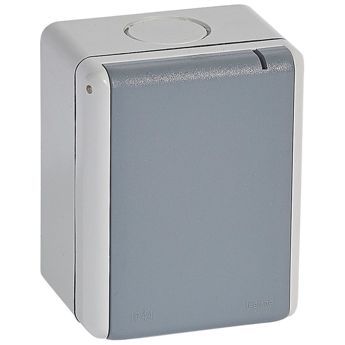 Plexo monobloco saliente - Tomada 3PT - 32 A - 230 V IP 44, Cinzento