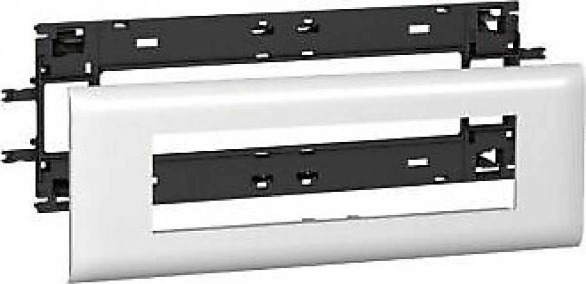 Calha DLP - Quadros Mosaic de 8 módulos - Para tampa de 85 mm - Branco