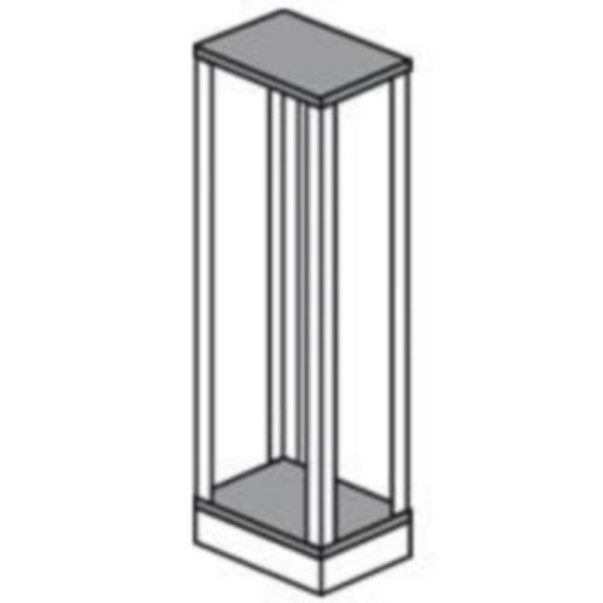Base Teto para cela de cabos XL³ 4000 - profundidade 475 mm - largura 475 mm