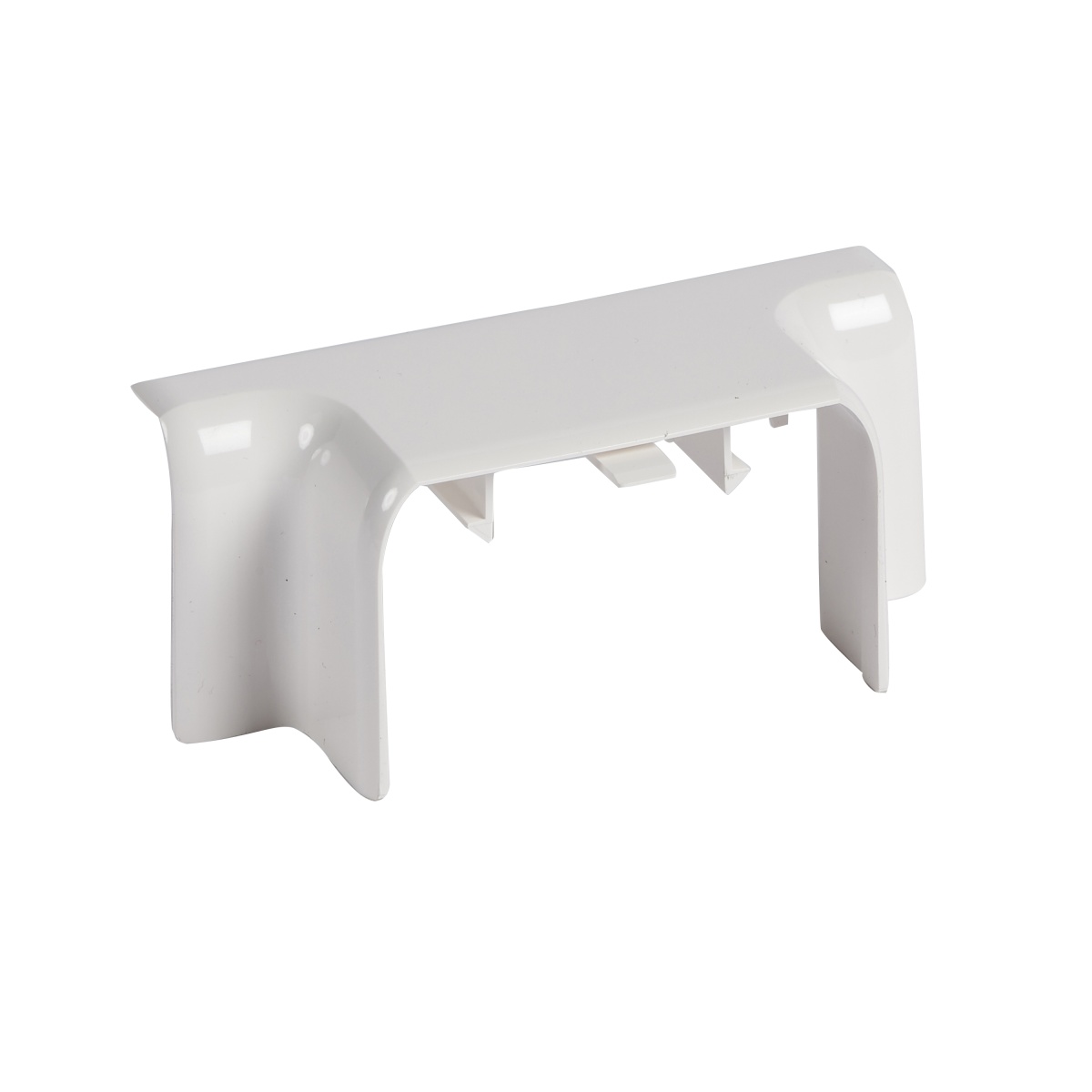 Derivação plana - canal DLP de encaixe direto 50x80 - Branco antibacteriano