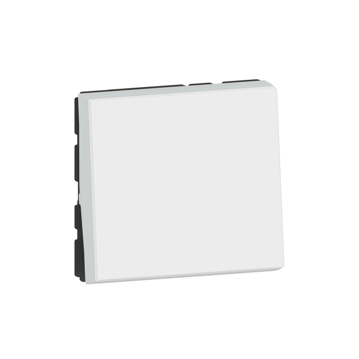 Mosaic - Comutador de escada Easy-Led - 10AX-250V - 2 módulos - branco
