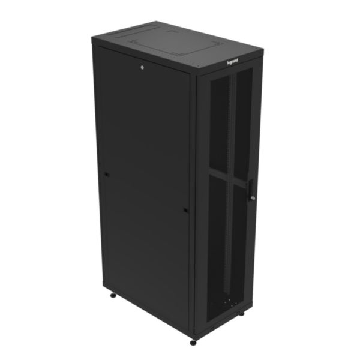 Armário 42U 600 x 1000 com portas, painéis laterais, pés e kit de aterramento