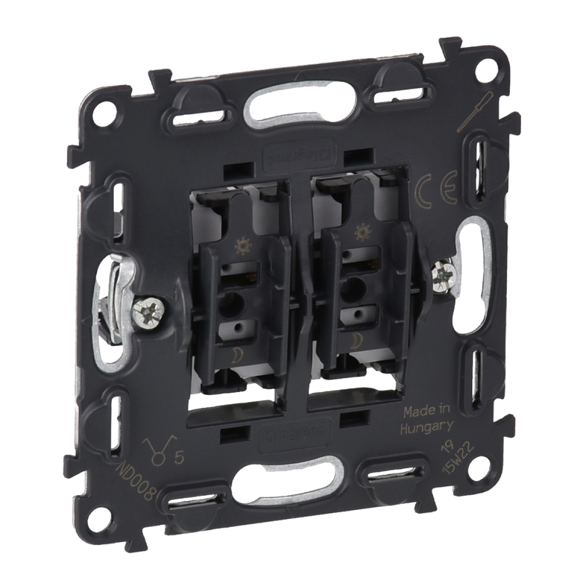 Valena Life - Comutador de Lustre 10 AX - 230 V com ligadores automáticos