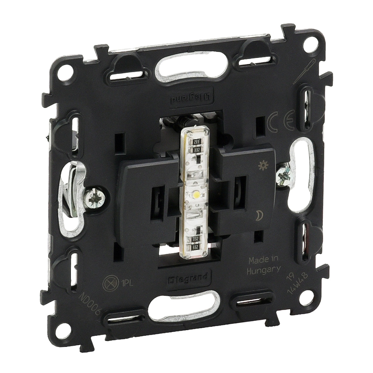 Valena Life - Botão simples luminoso NA 6A - 12 V ligadores automáticos