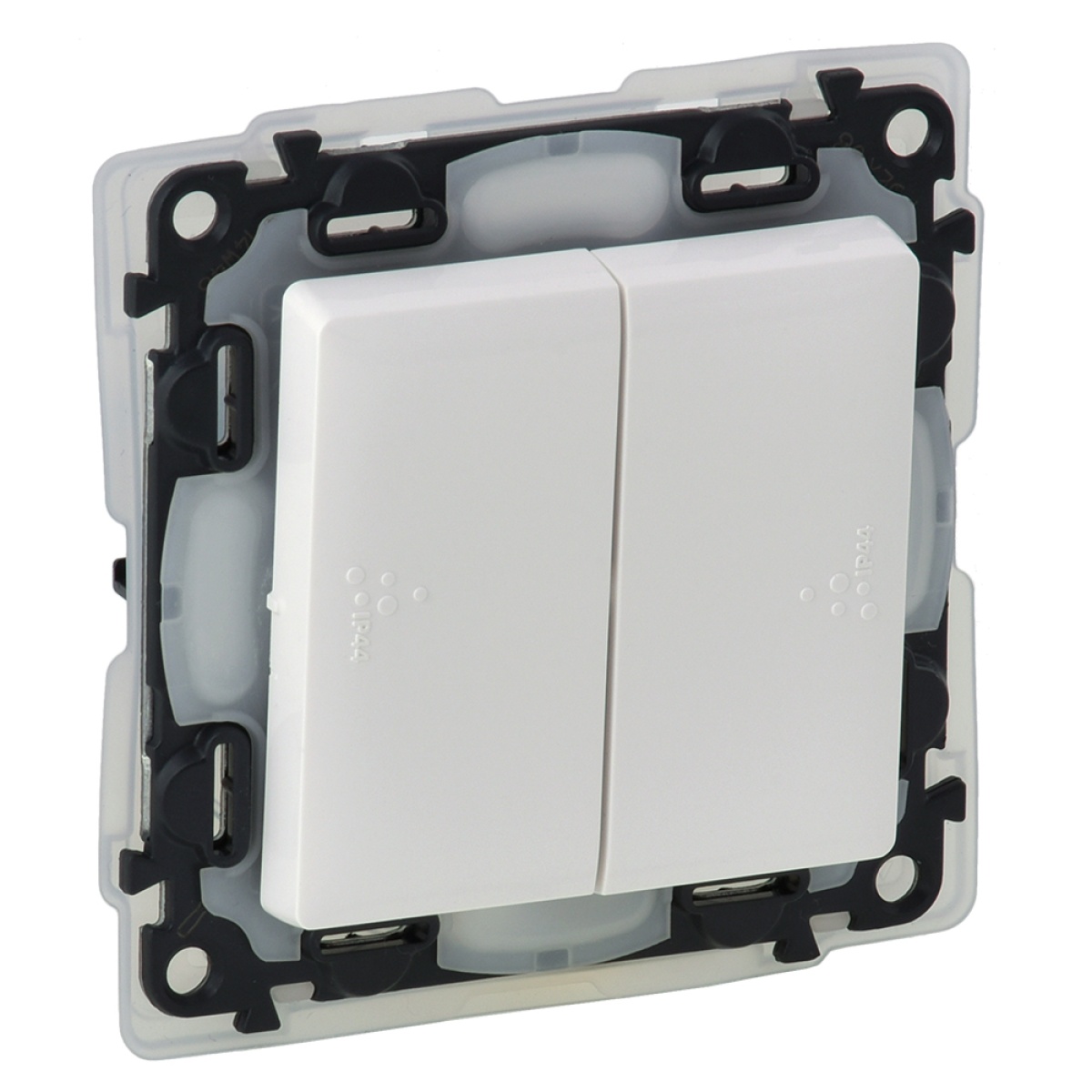 Valena Life - Comutador de Escada Duplo 10 AX - 230 V - IP 44 - Branco