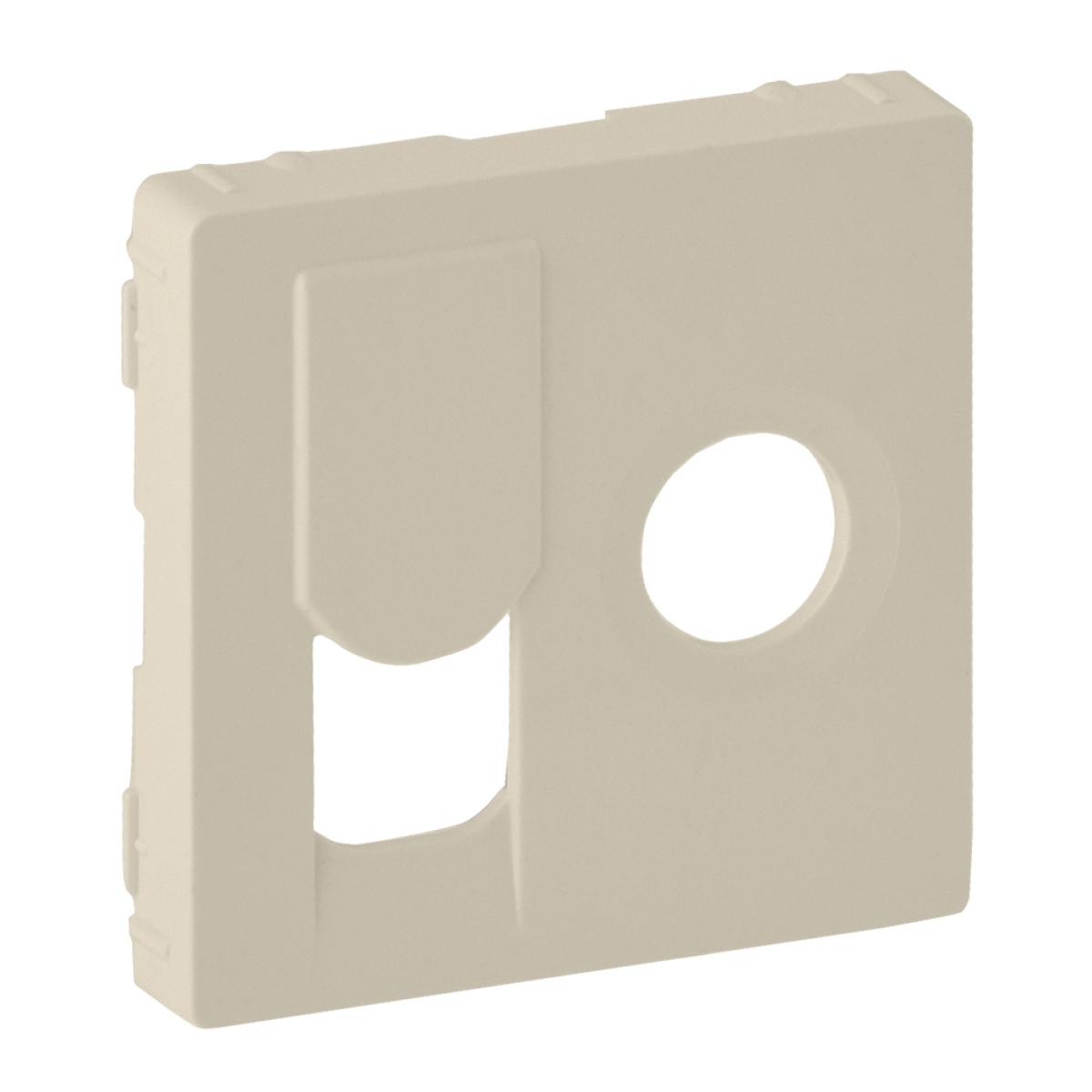 Valena Life - Centro para tomada TV simples  RJ45 UTP - Creme