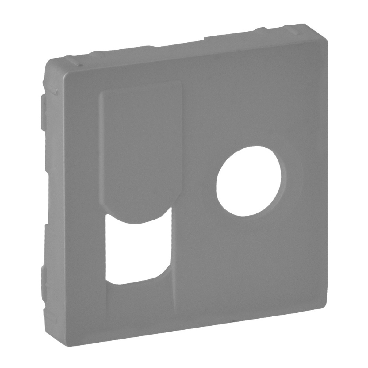 Valena Life - Centro para tomada TV simples  RJ45 UTP - Alumínio