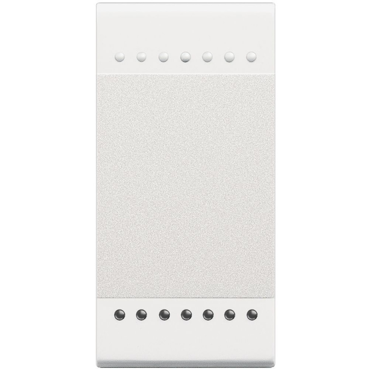 Livinglight MyHOME - Tecla neutra iluminável - Branco, 2 módulos