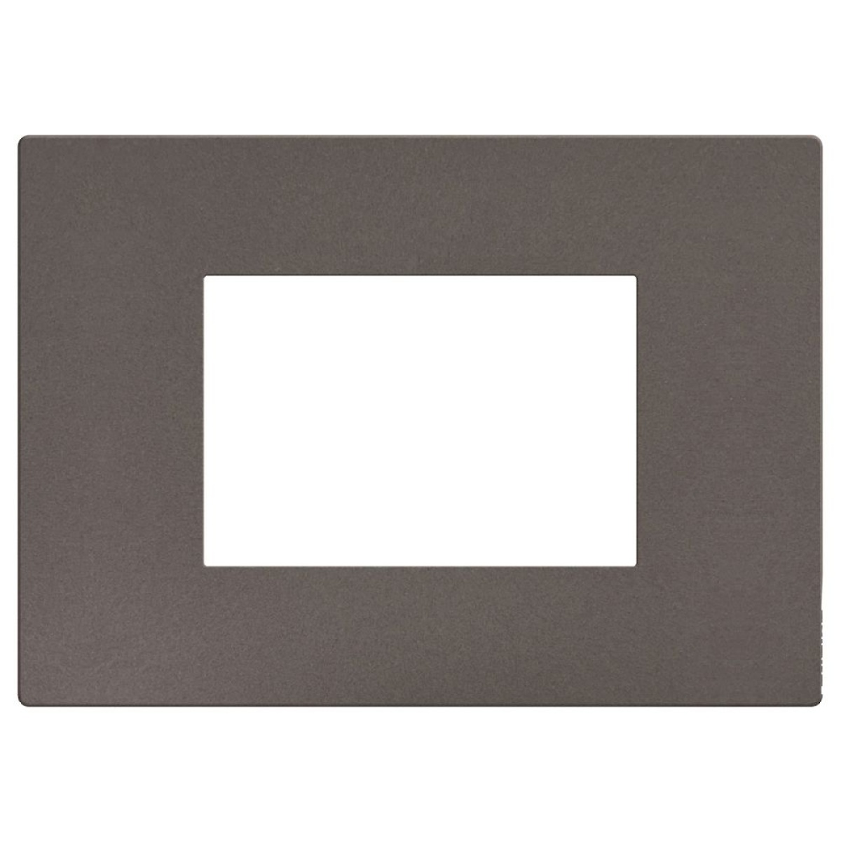 Light Now - Quadro de acabamento - 3 módulos  - Moka Stone