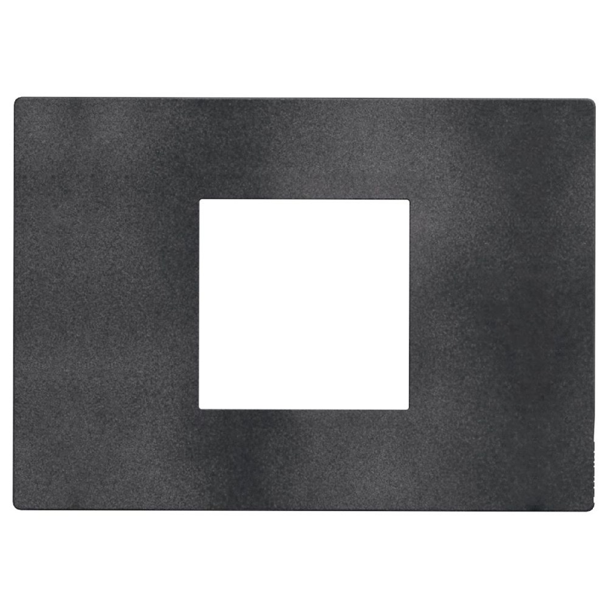 Light Now - Quadro de acabamento - 2 módulos centrados - Dark Grey