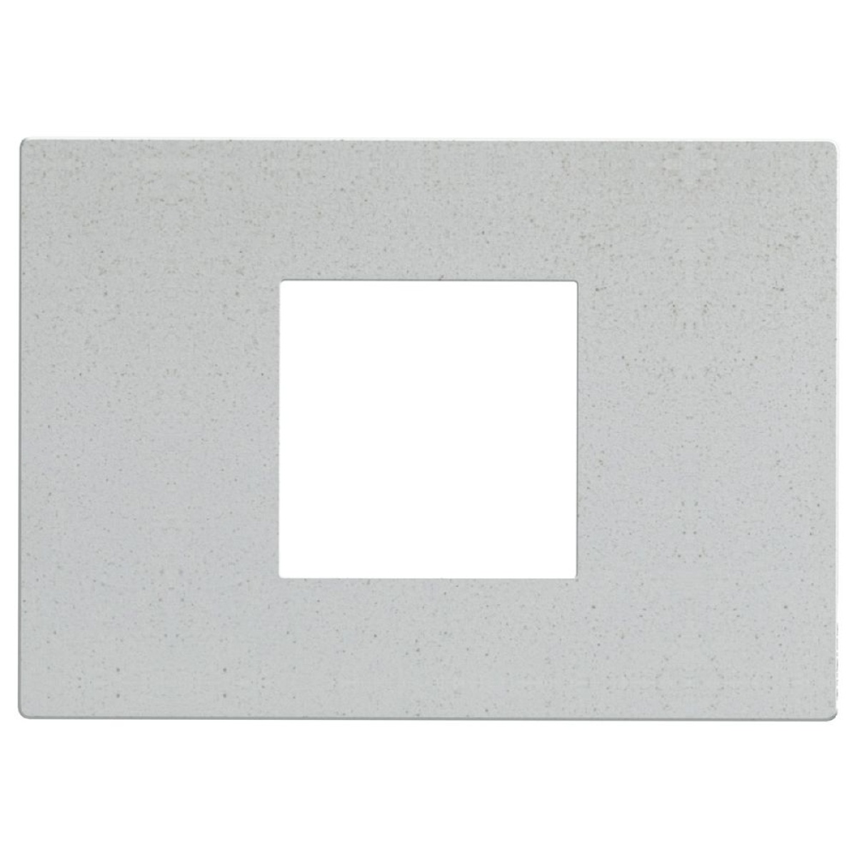 Light Now - Quadro de acabamento - 2 módulos centrados - White Mica