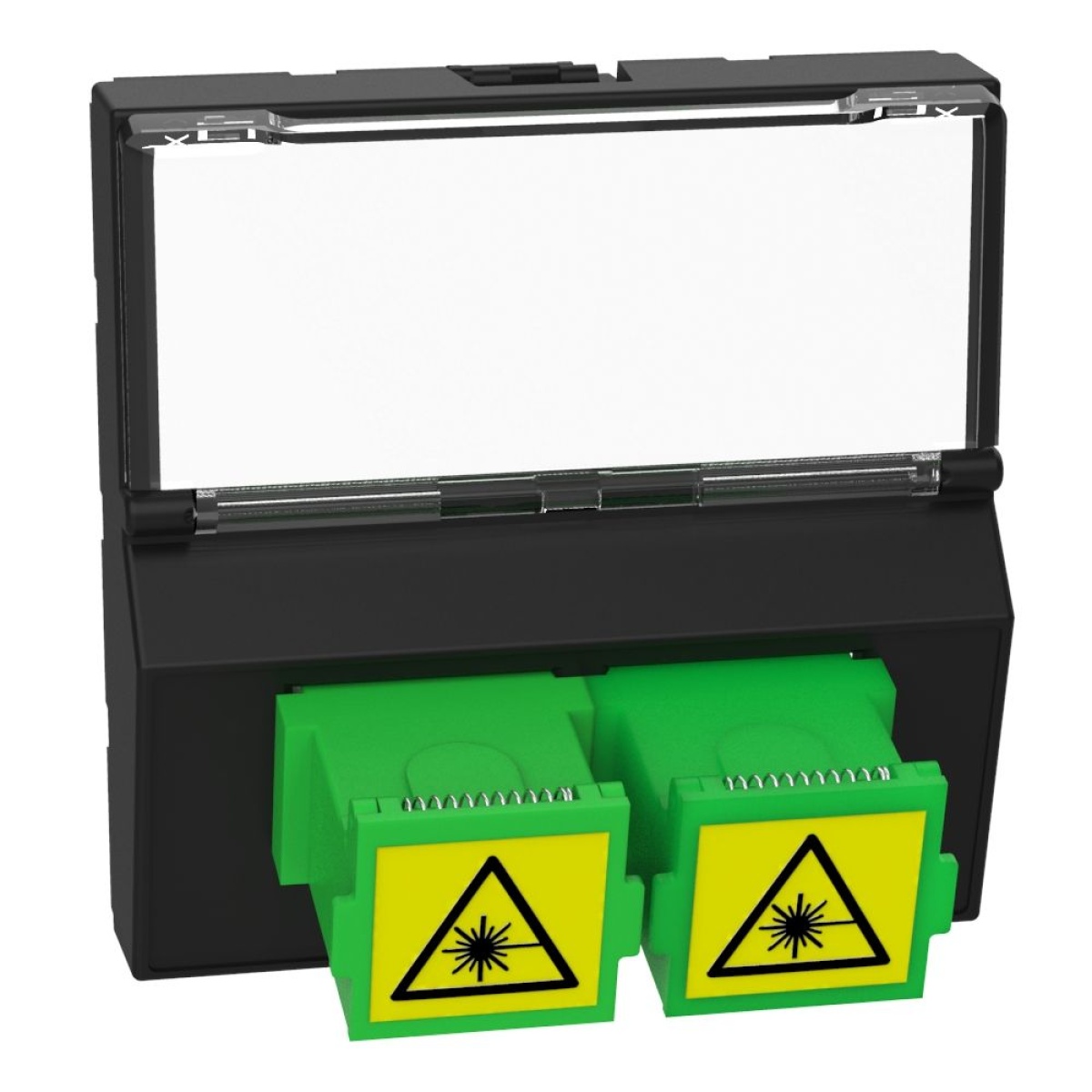 Light Now - Tomada SCAPC para cabo de fibra ótica - duplex - 2 módulos -  Dark