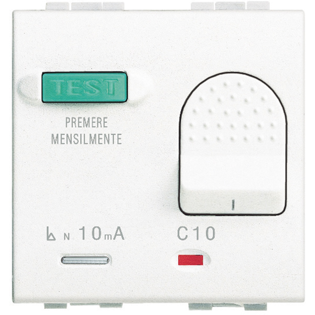 Livinglight - Interruptor automático diferencial 10A - Branco, 2 módulos
