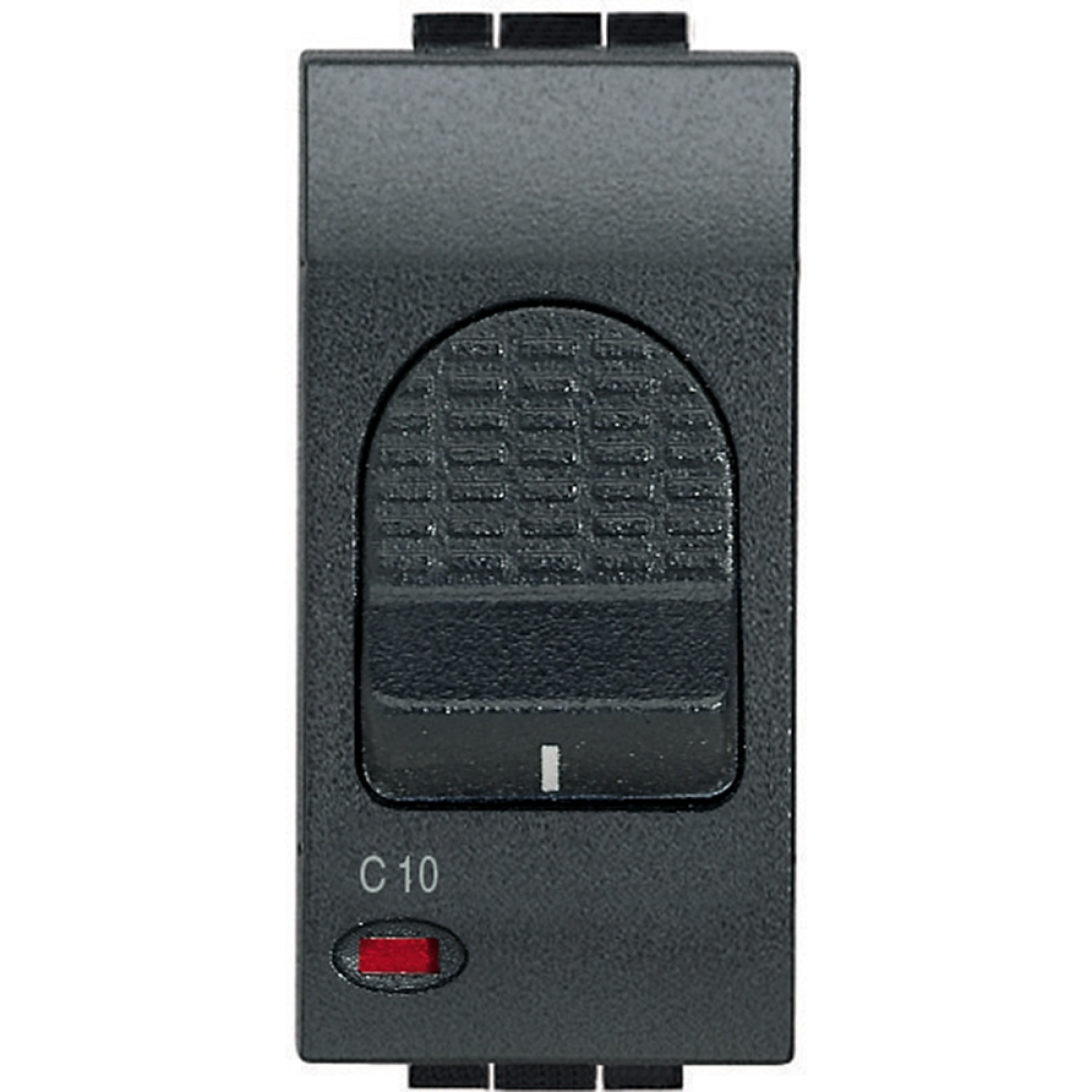 Livinglight - Interruptor automático magneto térmico 10 A - Antracite, 1 módulo