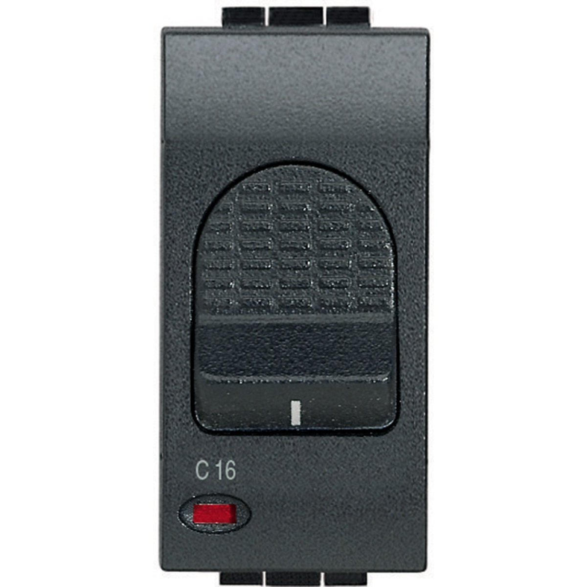 Livinglight - Interruptor automático magneto térmico 16A - Antracite, 2 módulos