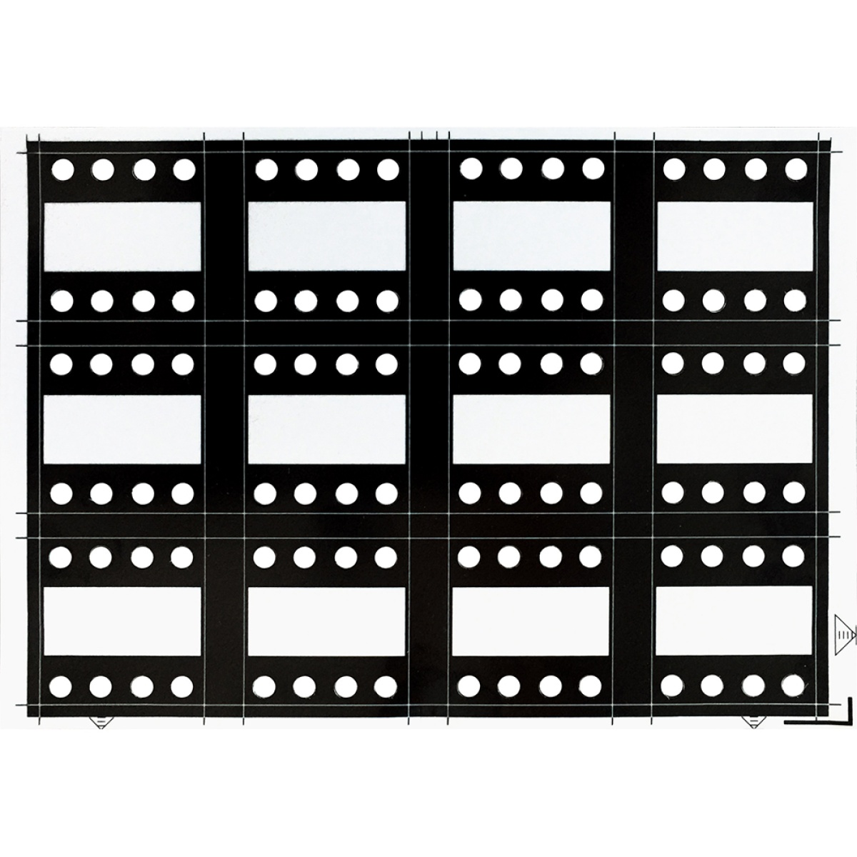 Folhas A5 com símbolos para personalização - Preto