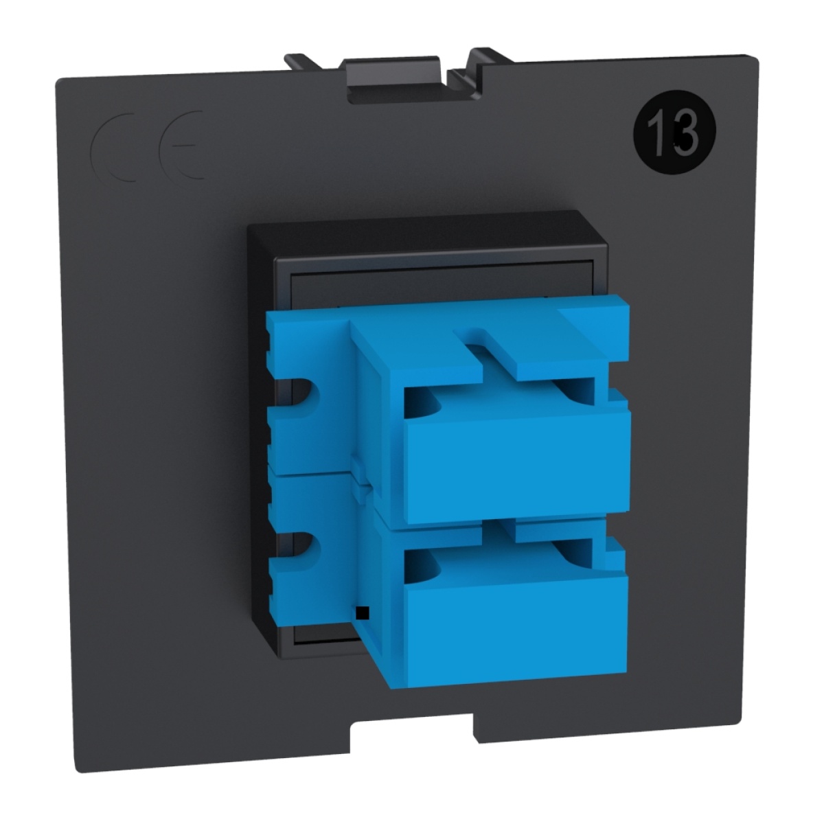 Living Now - Tomada de fibra ótica - 2 módulos