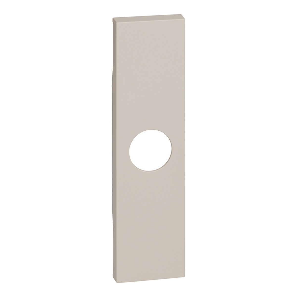 Living Now - Centro para tomada TV e obturador csaída de cabos - 1 mód. - Areia