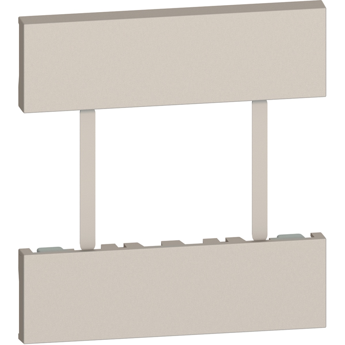 Living Now - Centro para tomadas EuroUS - 3 módulos - Areia