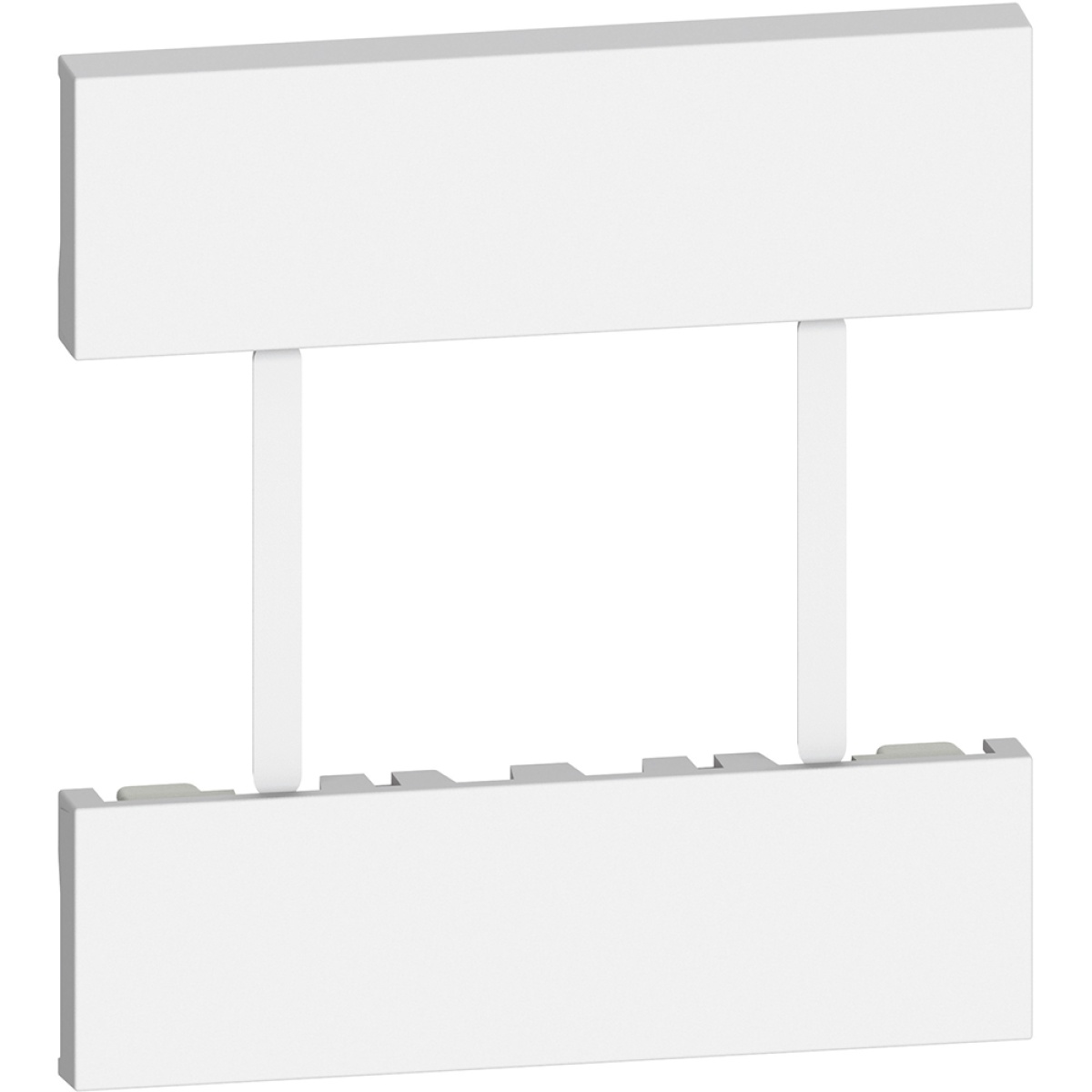 Living Now - Centro para tomadas EuroUS - 3 módulos - Branco