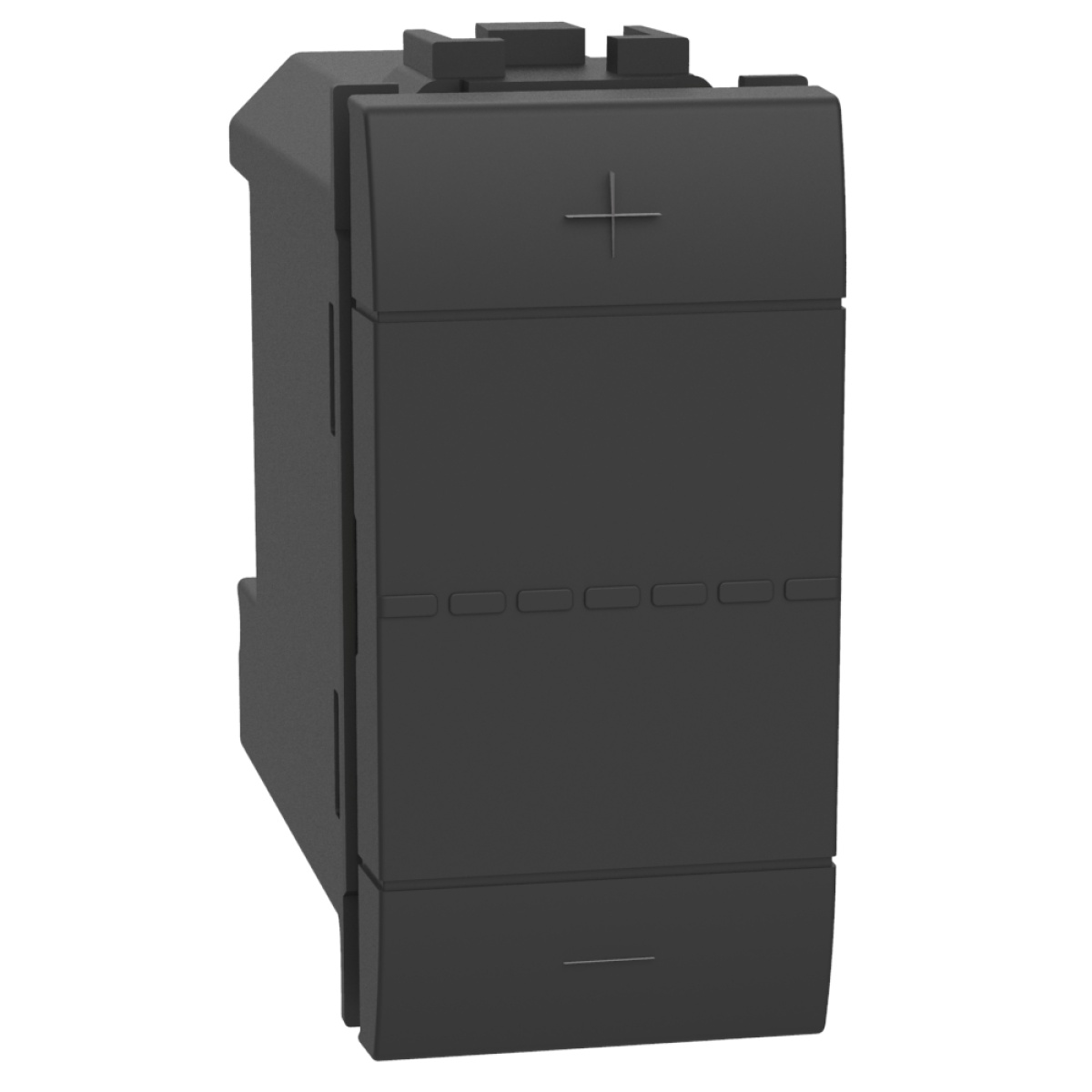 Livinglight - Variador de iluminação universal - 3 fios - 1 módulo - Antracite