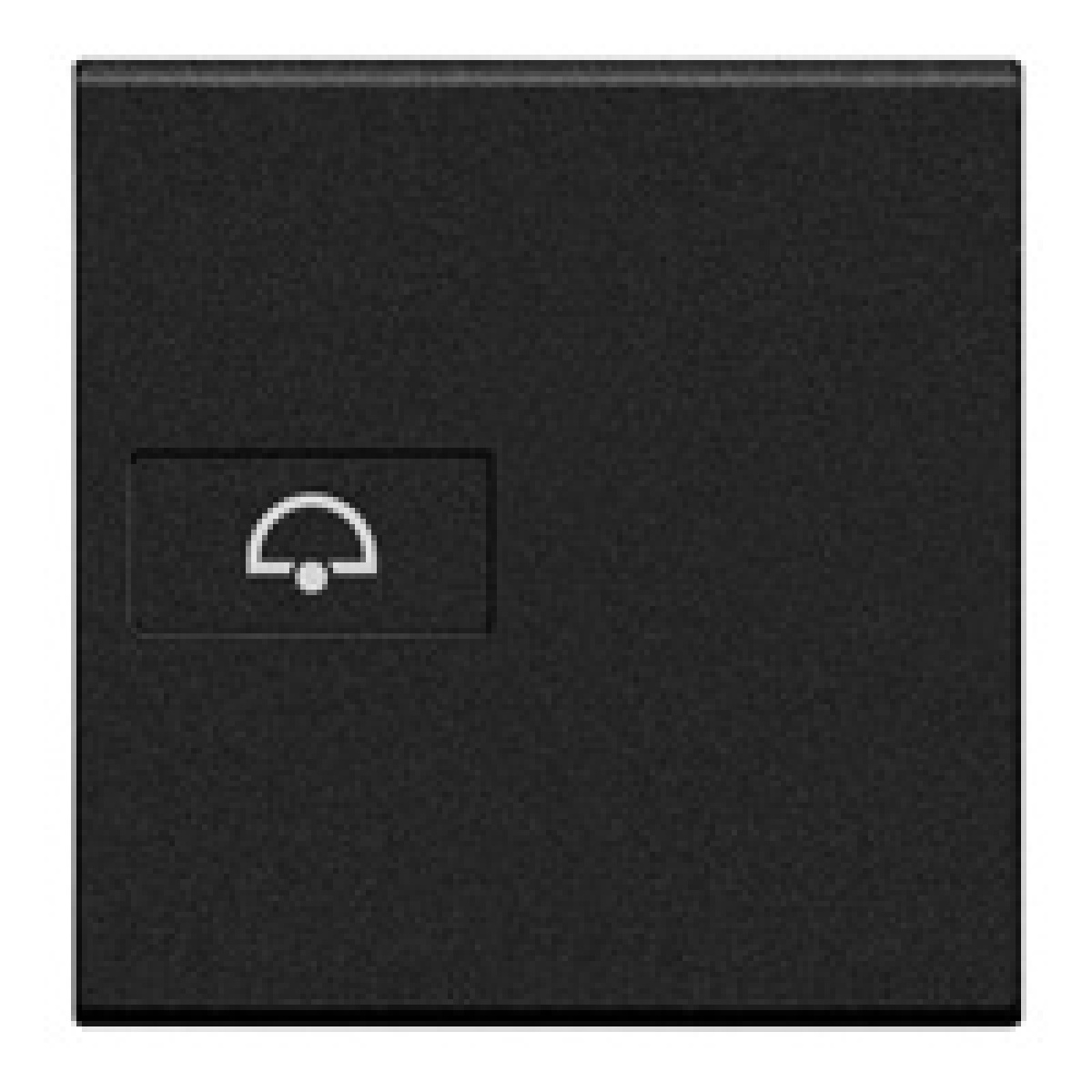 Livinglight - Tecla axial com símbolo Campainha - Antracite, 2 módulos