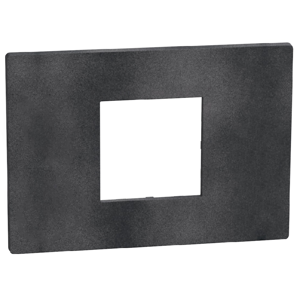 Light Now - Quadro de acabamento - 2 módulos centrados - Dark Grey