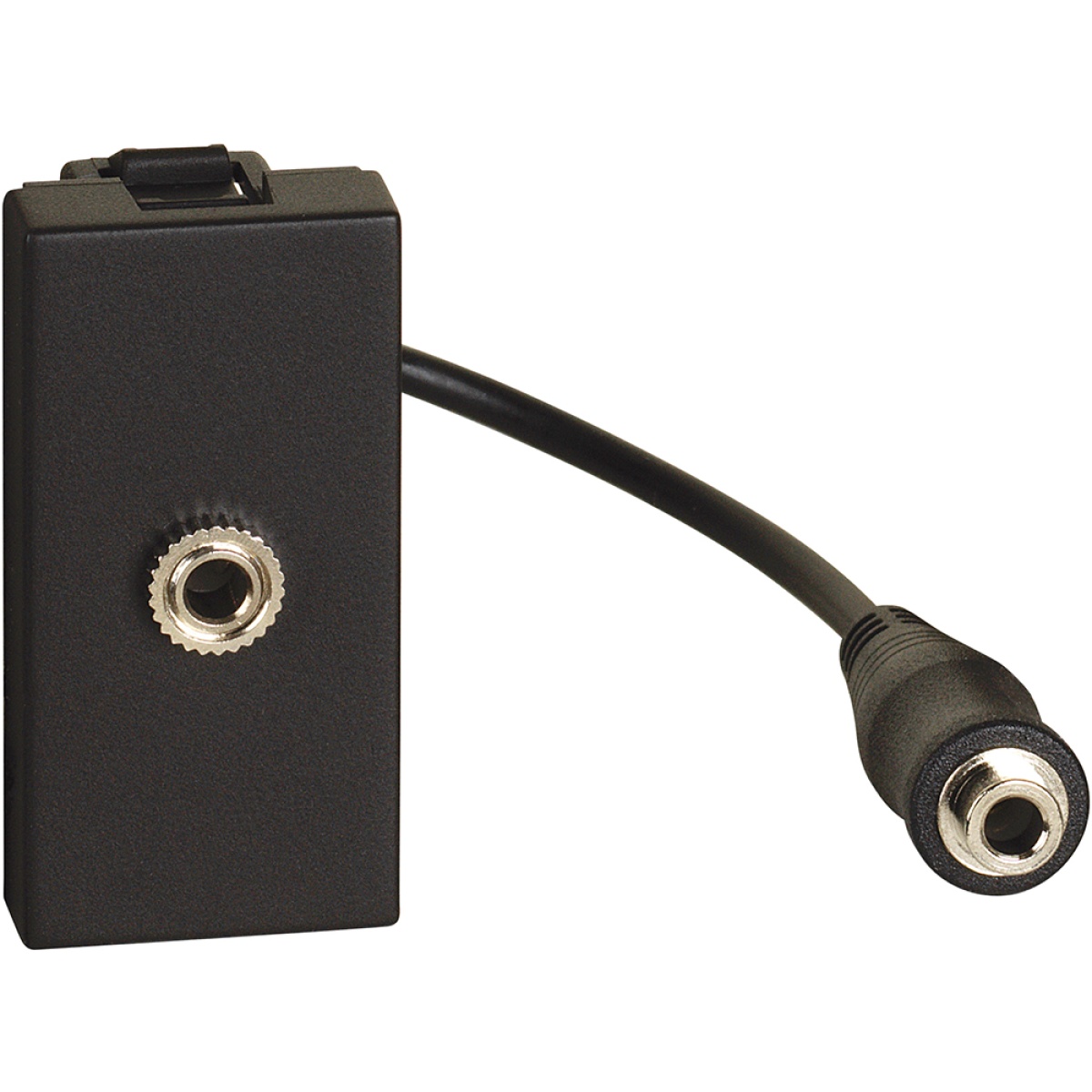 Light Now - Tomada áudio Jack 3,5 - 1 módulo - Dark