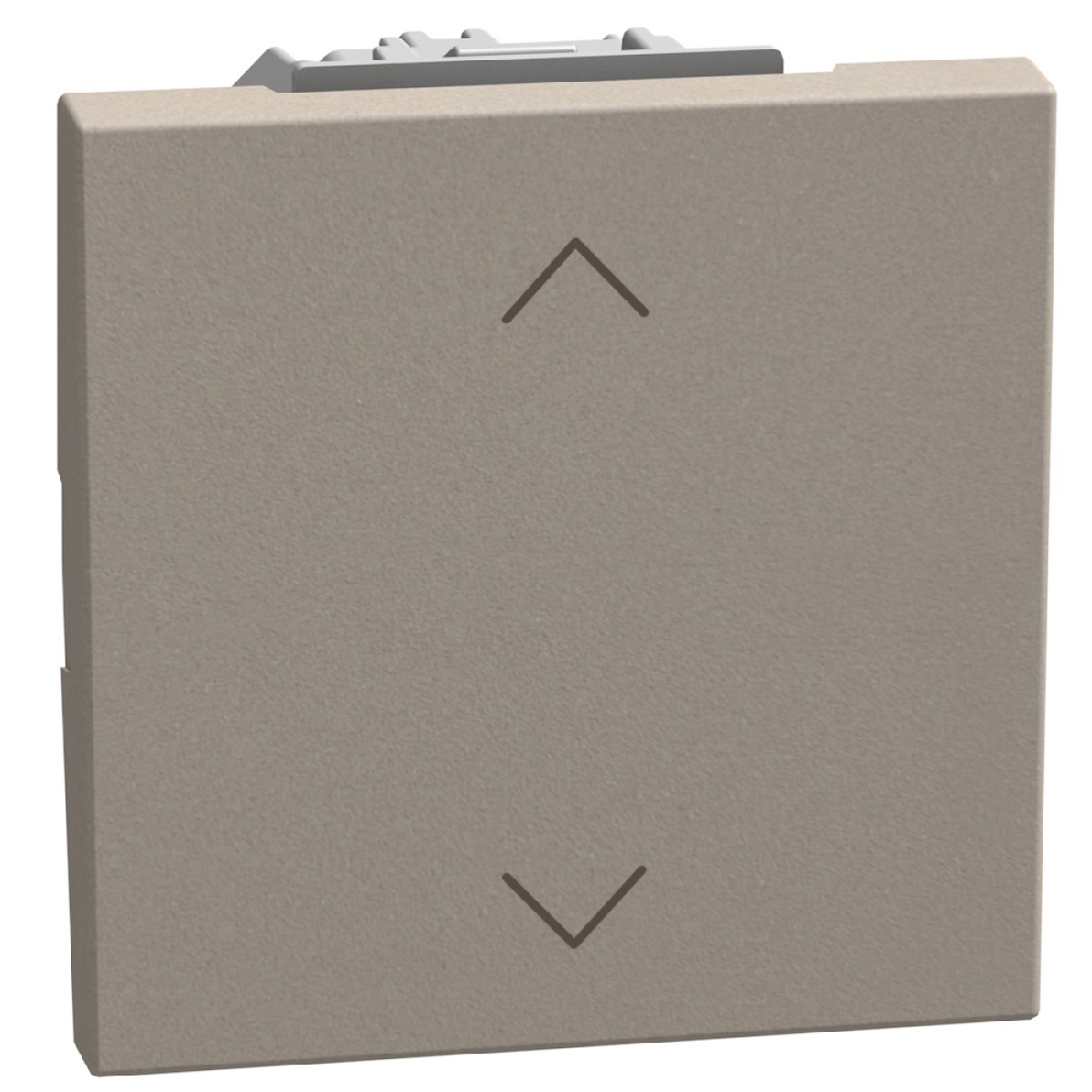 Light Now - Botão duplo para estores - 10A-250V - com bloqueio - 2 mód - Stone