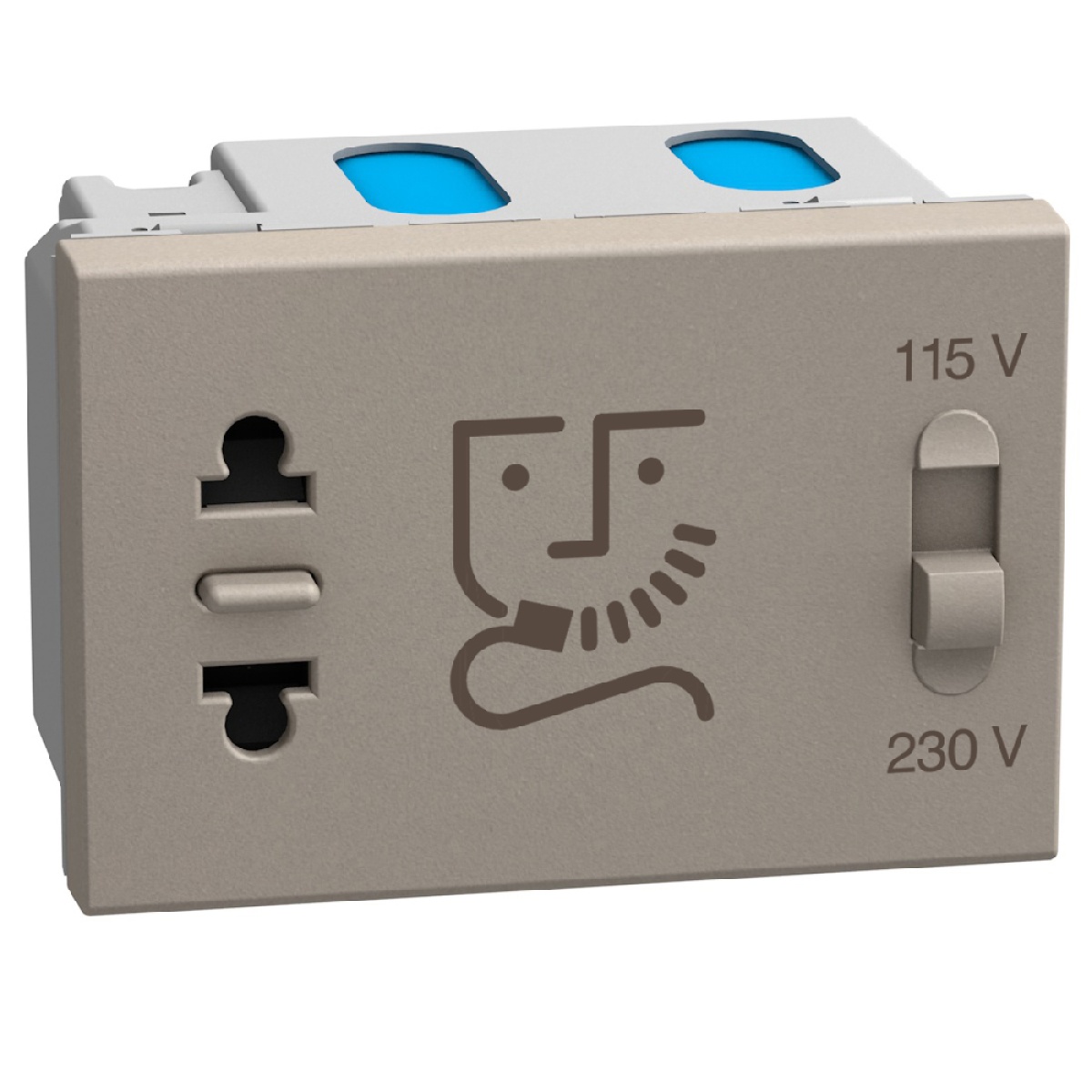 Light Now - Tomada para máquina de barbear - 230V - 115230V - 3 mód - Stone