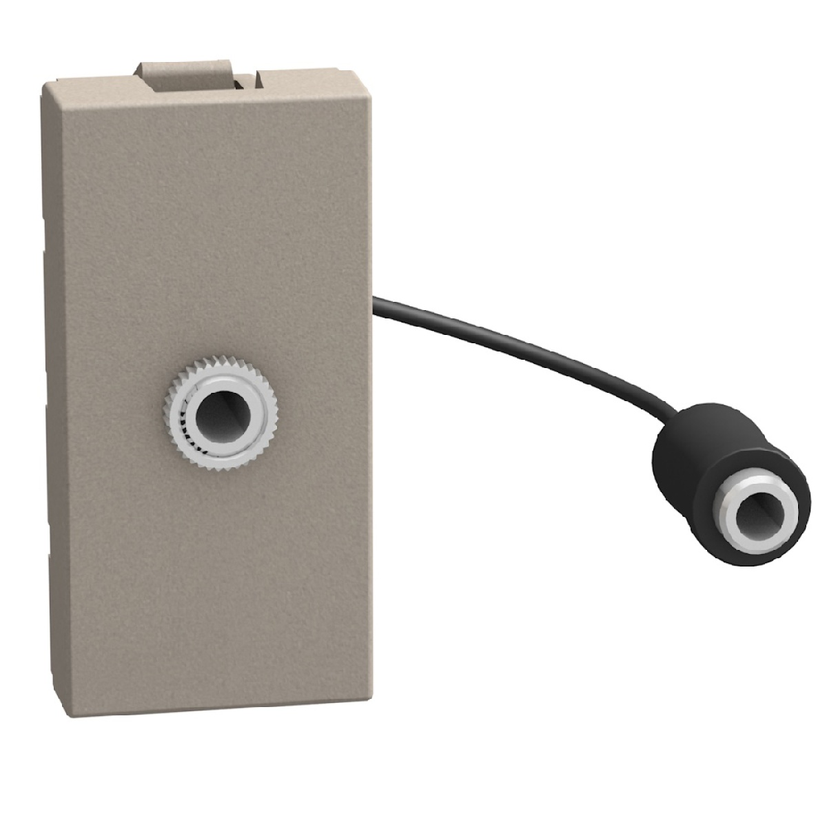 Light Now - Tomada áudio Jack 3,5 - 1 módulo - Stone