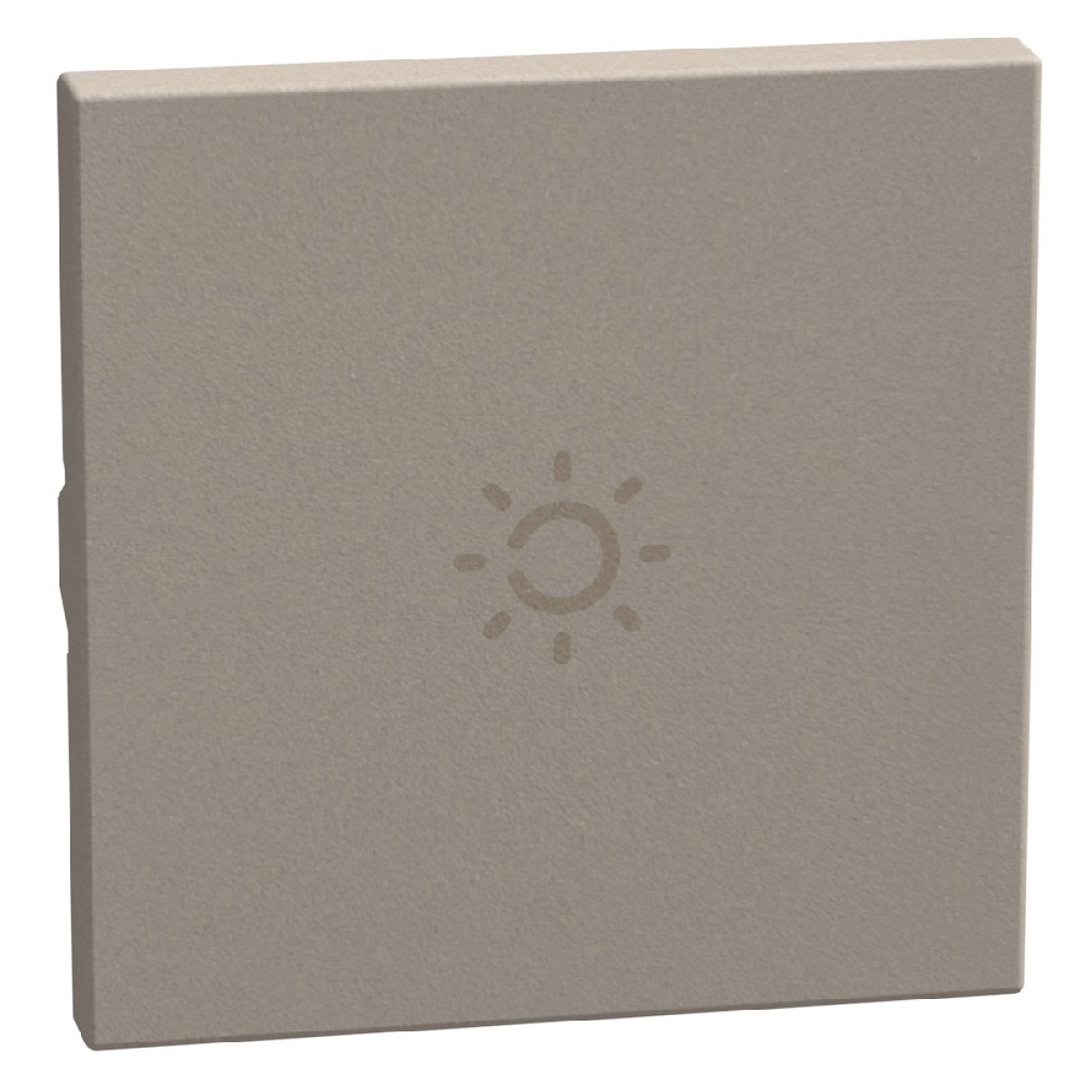 Light Now - Tecla axial com símbolo lâmpada - 2 módulos - Stone